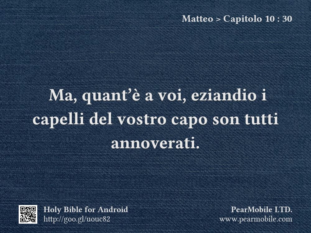 Matteo, Capitolo 10:30